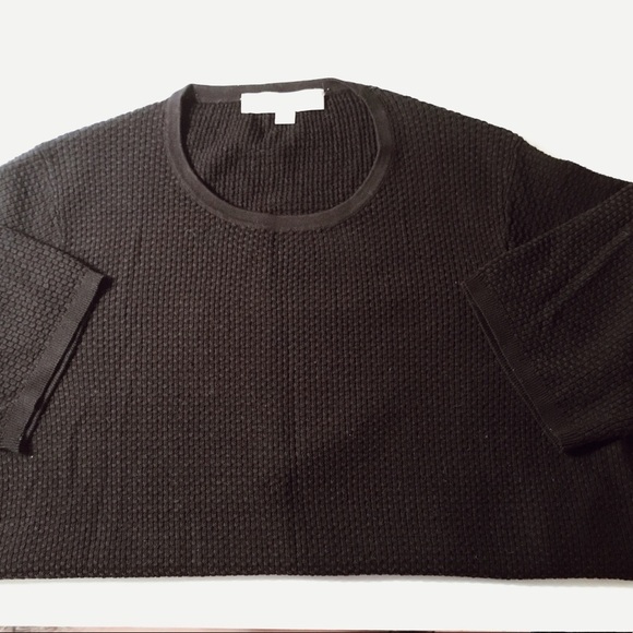 NWOT Medium Loft short sleeve black sweater - Picture 2 of 4